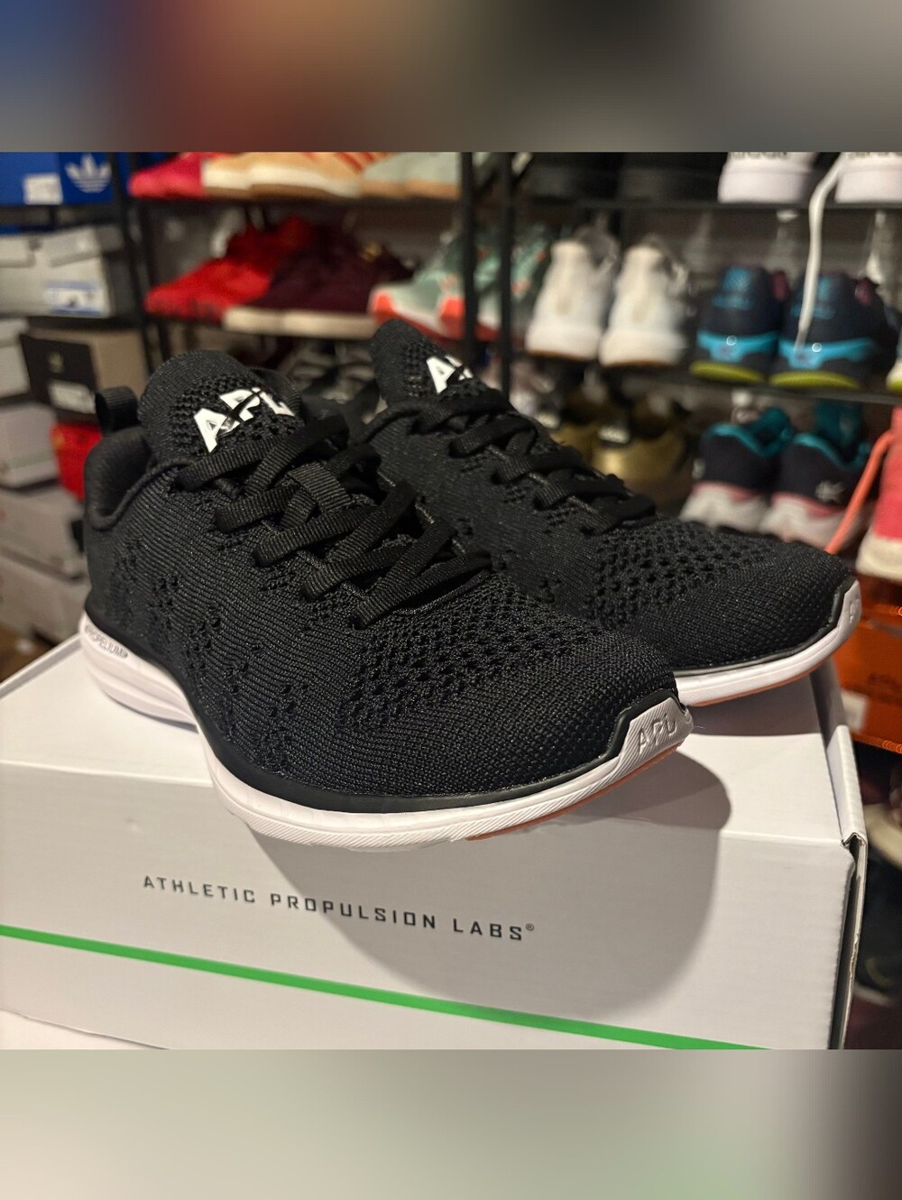 APL TechLoom Pro Black White Athletic Sneakers